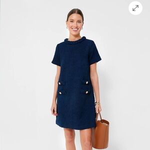NWT Navy Blue Tweed Jackie Dress